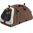 Petego Jet Set Small New Forma Frame Silver Brown Butterfly Pattern