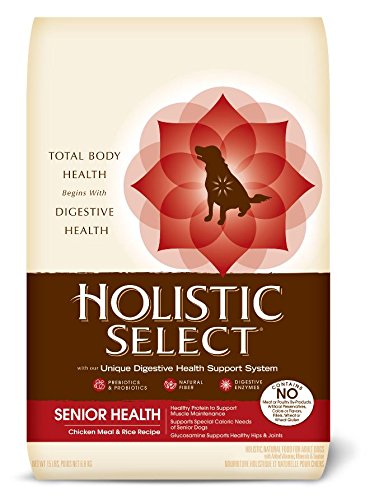 Holistic Select 26908 Senior Health Chicken Formula Dog Food (15 Lb)