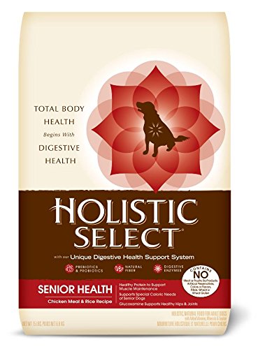 Holistic Select 26908 Senior Health Chicken Formula Dog Food (15 Lb)
