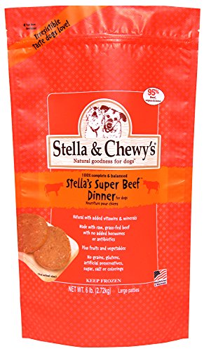 Stella & Chewy's 45789 Frozen Super Beef Dinner Dog Aliments 6lb (4)