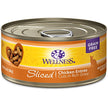 Wellness Natural Canned Grain Free Wet Cat Food, Cubed Chicken, 5.5-Ounce Can (Pack of 24)