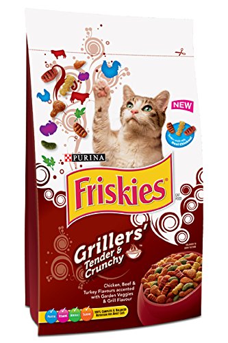 Friskies 48475 Grillers Chicken,Beef andTurkey Food For Cat 7.5KG