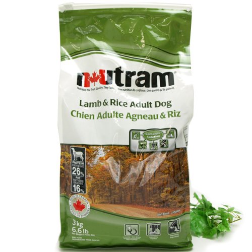 Nutram EL97540 Agneau et riz Alimentation pour chiens adultes 15 kg