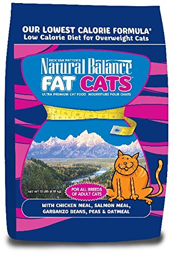 Natural Balance 52002 Fat Cats Chicken and Salmon Low Calorie Food 15LB