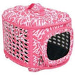 Petmate Curvations Luxury Pet Carrier (Pink Abstract)