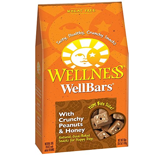 Wellness 47143 Wellbar Crunchy Peanuts & Honey Recipe Dog Treats 50 oz