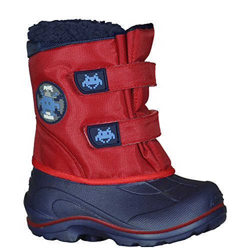 Naturmania Nat's SM1381B Baby Boots Winter avec Eva Base (Red Pixel, 7)