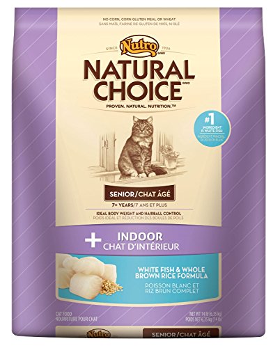 Nutro Natural Choice Indoor Whitefish and Rice Senior Cat Food