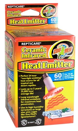 Zoo Med CE-60 ReptiCare Ceramic Infrared Heat Emitter (60 Watt)