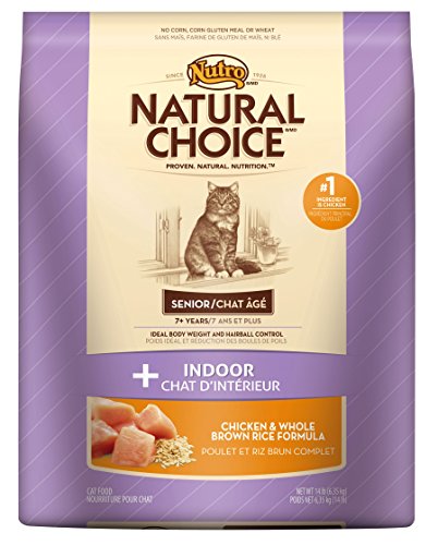 Nutro Natural Choice Indoor Senior Chicken & Brown Rice Cat Food 6.36kg