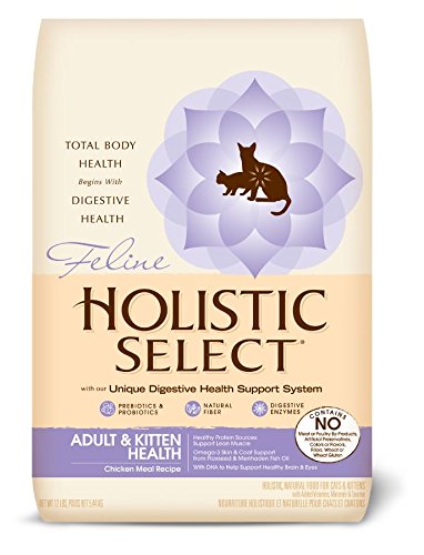 Holistic Select 39207 Adult and Kitten Chicken Recipe Cat Food (12 Lb)