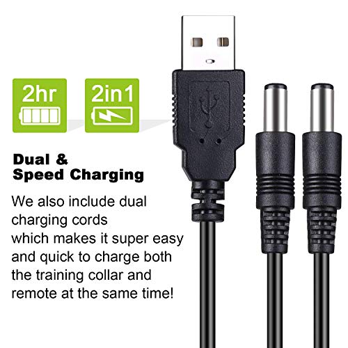 Dog Training Collar Rechargeable & Waterproof 660yd Remote training 2 dogs