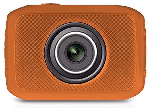 Pyle PSCHD30OR High-Definition Sport Action 5.0 MP Camera with 720p Wide-Angle Camcorder, 2-Inch Touch Screen, Micro SD Card Slot - Orange