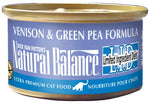 Natural Balance 53254 Venison and Green Pea Cat Food 24/3 Oz