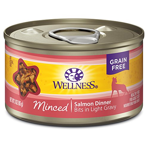 Wellness Natural Canned Grain Free Wet Cat Food, Cubed Chicken, 5.5-Ounce Can (Pack of 24)
