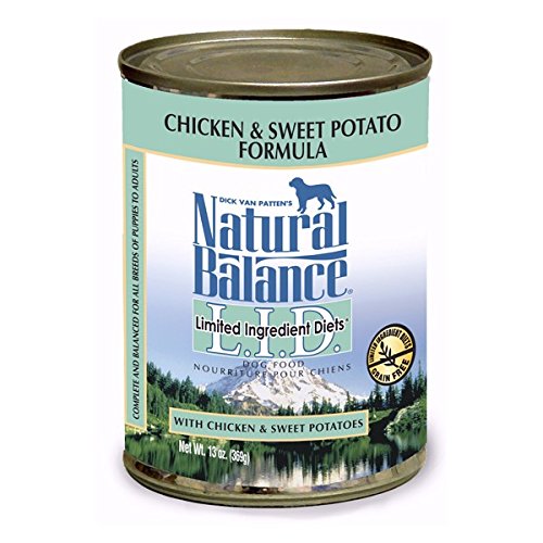 Natural Balance 43267 L.I.D. Sweet Potato & Chicken Dog Food 12/13 Oz