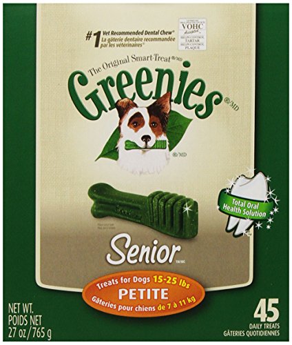Greenies Senior Tub-Pak Treat for Dogs, 27-Ounce, Petite