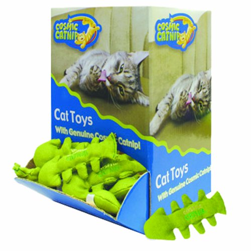 Ourpets Cosmic Catnip Toys Balk Fishbones 48 PC