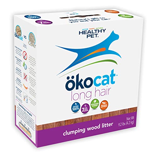 Ã¶okocat Litter de chat en bois naturel, 8,4 livres, agglomération pour les races de cheveux longs