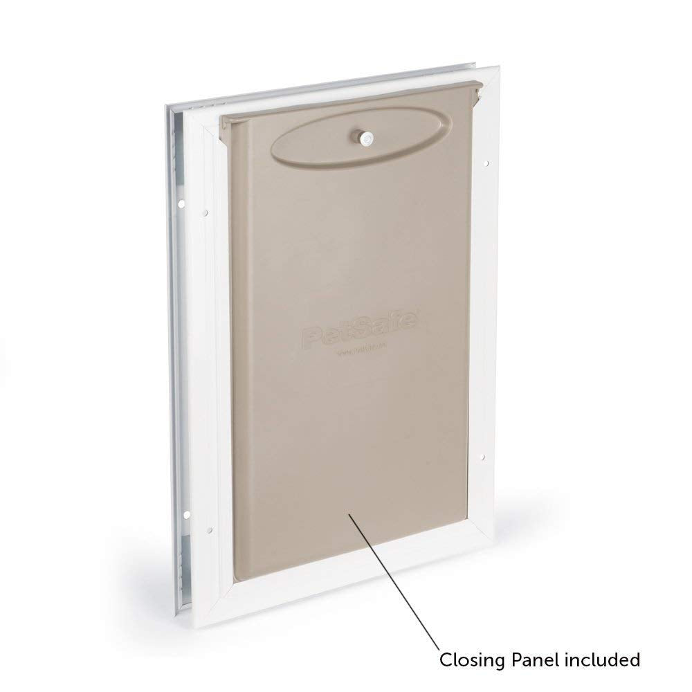 PetSafe Freedom Aluminum Pet Door for Dogs and Cats, White, Tinted Vinyl Flap