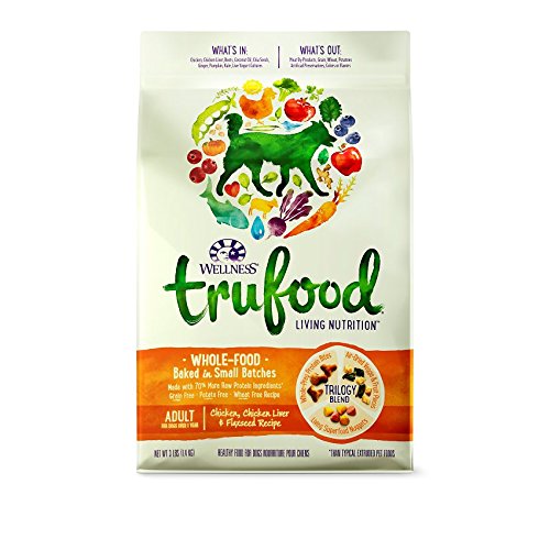 Wellness TruFood Chicken/Chicken Liver/Flaxseed Recipe Baked Adult Dry Dog Food (3LB)