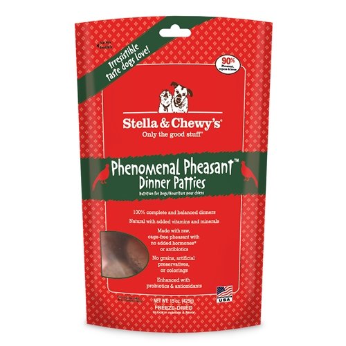 Stella & Chewy's 45841 Exotic Freeze Dried Phenomenal Pheasant Dog Food 16OZ (6)