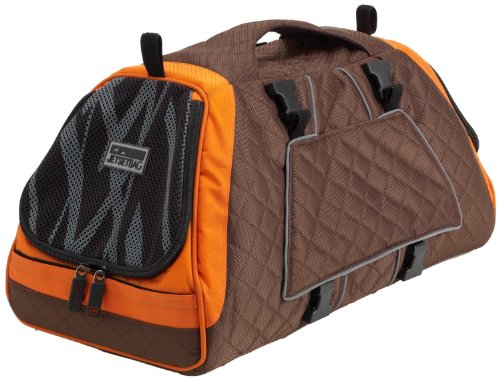 Petego Jet Set Medium New Forma Frame Orange Brown Bamboo Pattern