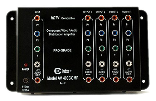 Cable Electronics AV400COMP High-Performance Component/HDTV 4 Way Distribution Amplifier