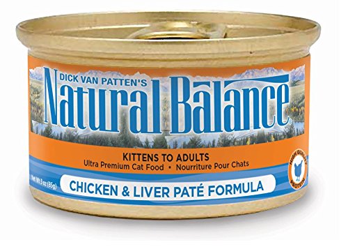 Natural Balance 53257 Chicken and Liver Pate Canned Cat Food 24/3 Oz