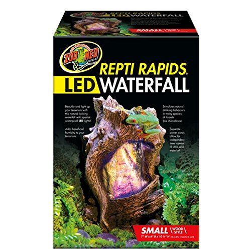 ZooMed RR2416 ReptiRapids LED Waterfall - Wood Small