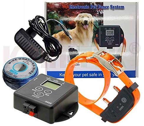 Dog Training Collar - IN-Ground Electronic Fence System X800 Full Waterproof Rechargeable Collar for Dog Driving Swimming Training Collar 27g9