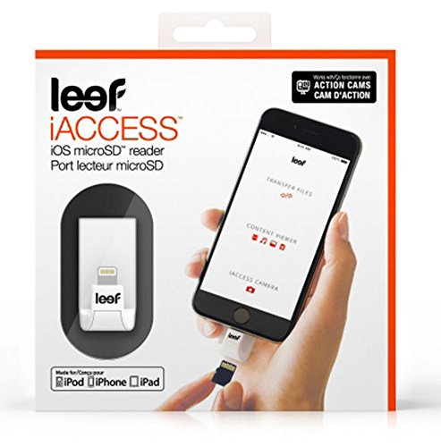 Leef iAccess LIACMWK000E1 Bridge 3.0 32 GB iOS microSD Card Reader - White