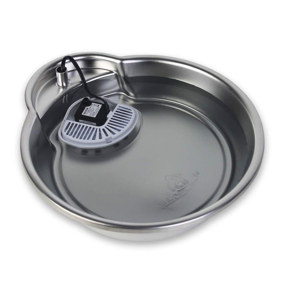 Pioneer Pet Raindrop Style Fountain en acier inoxydable