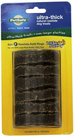 PetSafe Busy Buddy Ultra-Thick Natural Rawhide Dog Treat Refill Rings, Replacement Treats for PetSafe Busy Buddy Ultra Treat Ring Holding Toys