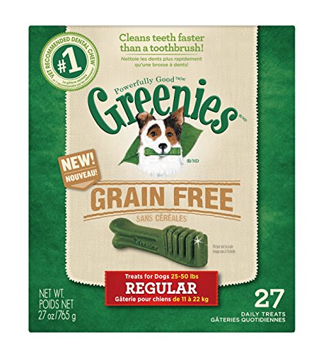 Greenies 10122363 Grain Free Dental Chews for Dogs 27OZ (27/Regular)