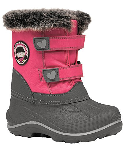 Naturmania Nat's SM1480B Winter Boots With Lightweight And Flexible Eva Bottom (Pink, 13)
