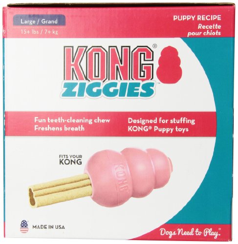 Kong 72182 Puppy Stuff'N Ziggies Cube Large Dog Treat, 62.7-Ounce, 40-Pack