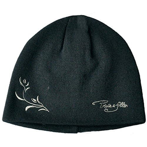 Pilote&Filles Merino Tuque (Black With Khaki, L-XL)