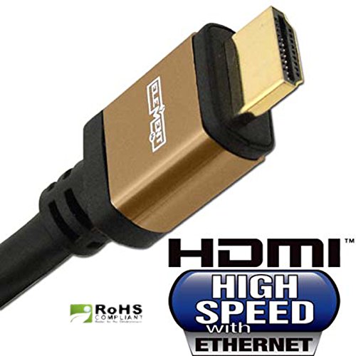 Element ELE5020M 65 Foot High Speed HDMI Cable with Ethernet, Round Jacket - Brown End