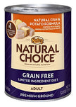 Nutro Natural Choice 49091 Grain Free Natural Fish & Potato Adult Dog Food 12/12.5OZ