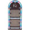Curtis Sylvania SRCD806 Wooden Bluetooth Jukebox Speaker System with Multi-Color Lights