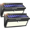 Solar Lights Outdoor, Luposwiten 100 LEDs Wireless Motion Sensor Security Light Waterproof,Solar Powered Outdoor Lights with Wide Angle for Pathway Stair Step Patio Garage (2 Pack)