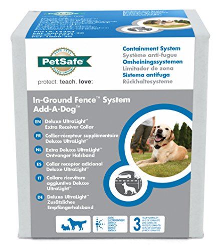 PetSafe Ultralight Receiver Collar for Dogs and Cats over 3.6 kg, Waterproof with Tone and Static Stimulation