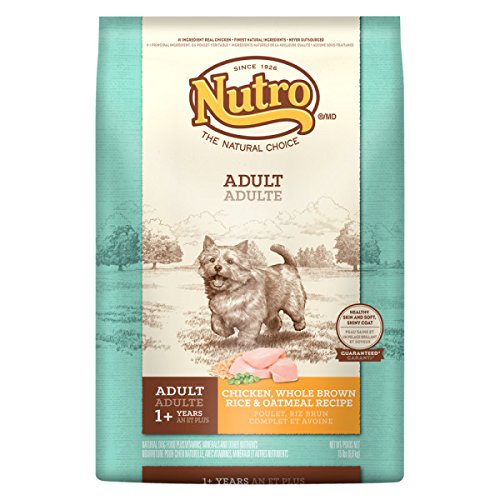 NUTRO 10122955 Poulet d'origine, riz brun et alimentation pour chiens adultes de flocons d'avoine 6,81 kg