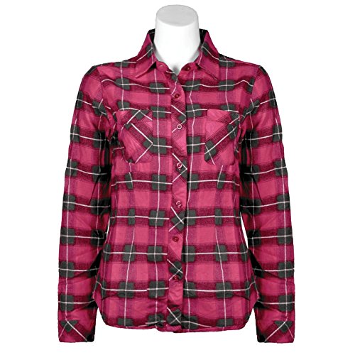 Chemise de flanelle pilote et remplie (rouge, l)