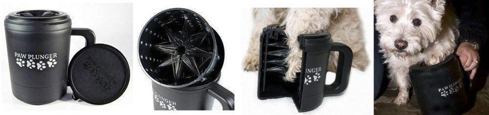 Paw Plunger for Dogs - Portable Dirty Paw Washer for Dogs – Ideal for Any Dog – Cleaner Pet Paws to Save Floors/Furniture/Carpet/Vehicle from Muddy Paw Prints