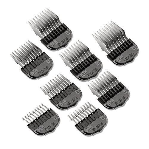 Andis 34947 8-Piece Stainless Steel Magnetic Comb Set