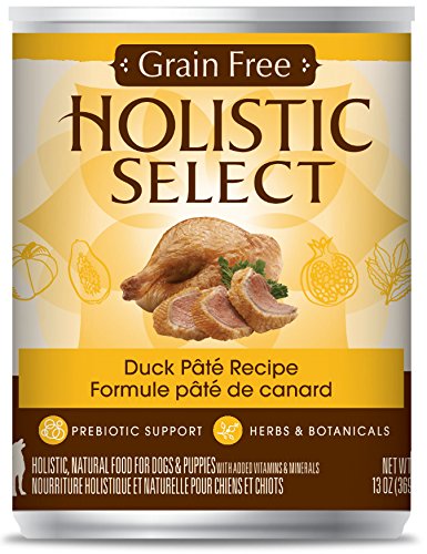 Holistic Select 47174 Grain Free Duck Dog Pate Food 12/13OZ