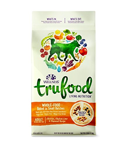 Wellness TruFood Chicken/Chicken Liver/Flaxseed Recipe Baked Adult Dry Dog Food (18LB)