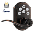 Kwikset 912TNL-ZW-11P Smartcode Z-Wave Electronic Touch Papad avec levier, compatible avec Alexa via Samsung SmartThings et / ou Wink (bronze vénitien)